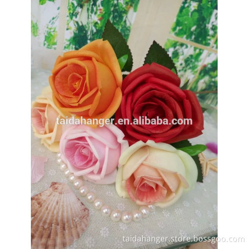 PU Material Diamond Rose Flowers For Wedding Decora Artificial Flowers For Sale